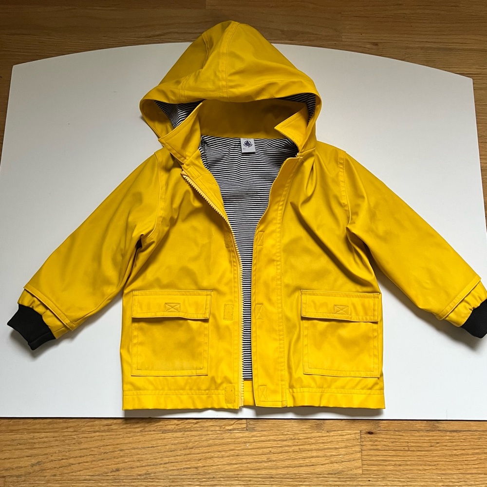 Yellow Petit Bateau Raincoat, size 24m